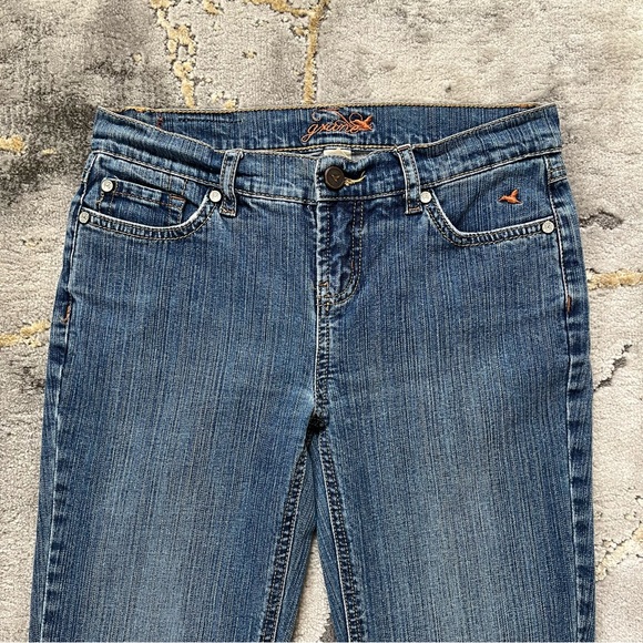 Vintage Grane y2k low rise medium-wash faded flare jeans 🧡 - Picture 2 of 8
